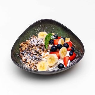 Frutta e sciroppo d'Acero