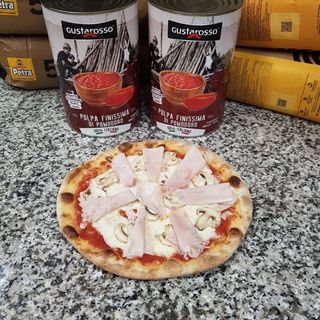 Funghi e prosciutto