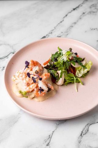 Tartare d'avocat aux gambas 