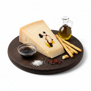 Parmigiano reggiano con aceto balsamico e olio