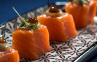 Dados De Salmón A La Trufa