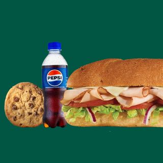 Turkey Breast Footlong + 330ml Pepsi + Chocolate Chip Cookie