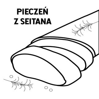 Pieczeń z seitana ze śliwką