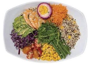 Salade Quinoa Gambas