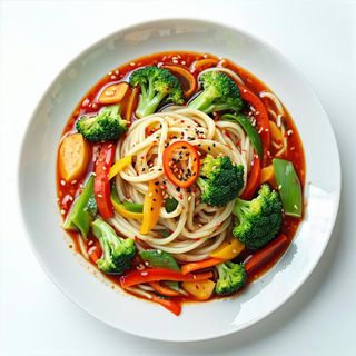 139. Udon con verdure