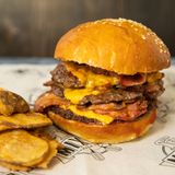 BBQ Smash burger triple