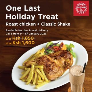 Roast Chicken + Classic Milkshake