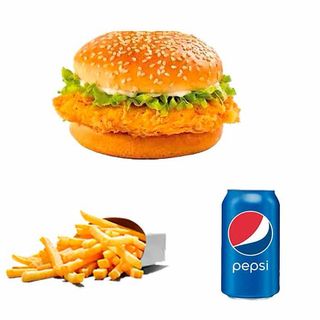 Hamburguesa De Pollo Menú