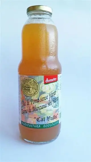 Zumo De Manzana Sin Filtrar Cal Valls 1L