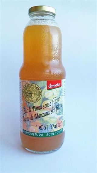 Zumo De Manzana Sin Filtrar Cal Valls 1L