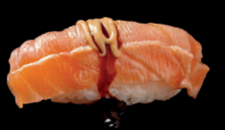 96 Nigiri sake flambè 2 pezzi