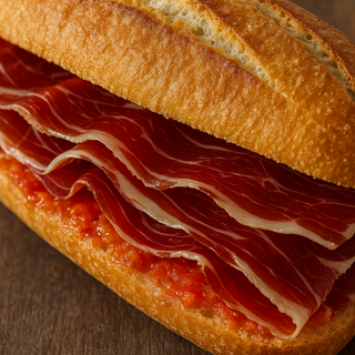 Bocadillo de jamón a la catalana