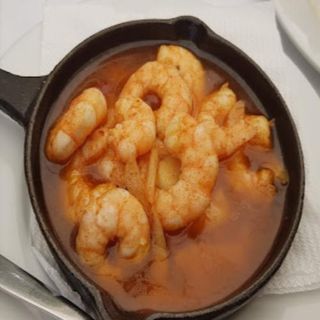 langostinos al pil pil