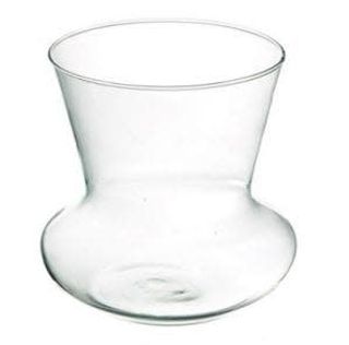 Vaso basso di vetro