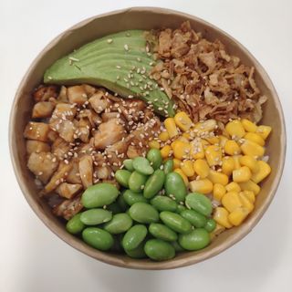 Poke pollo terriyaki