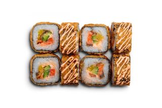 Ролл темпура жареный (слабо острые) (300 гр.)