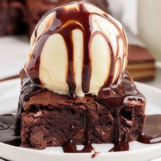 Brownie + Helado
