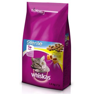 WHISKAS Sterile Piletina 1+, 1,4kg (KOD MARS50008825)