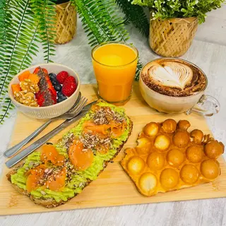 Combo desayuno Tostada