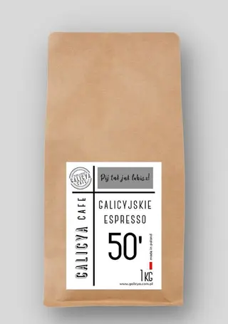 Galicyjskie Espresso 50' kawa ziarnista (naturalna) 500g