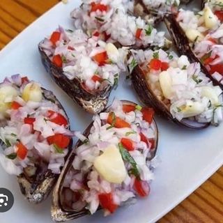 Mejillones a la chalaca 