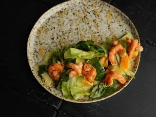 Салат з креветкою (250g)