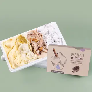 Tarrina de helado XL (800 gr) + 20 Pastelli