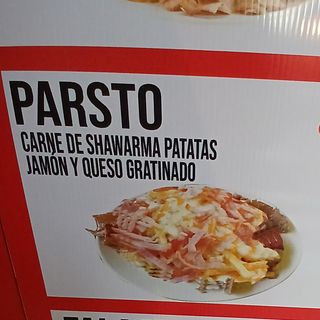 Plato parsto  Carne ptata Jamon y queso