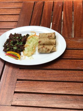 Liver Wet Fry With Chapati