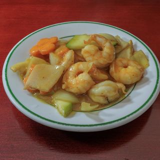 Gambas Con Salsa De Curry