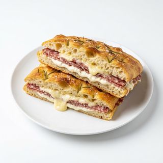 Focaccia con formaggio, salame e maionese 200 g