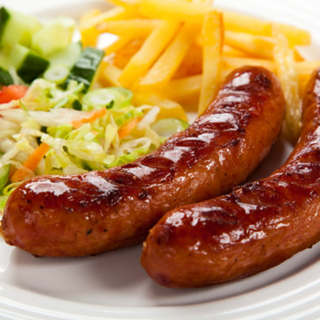 Chips sausage
