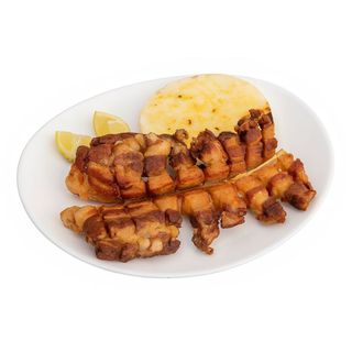 Chicharrón con Arepa