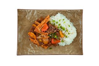 Мясо с овощами