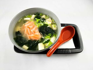 Miso Shiru z łososiem
