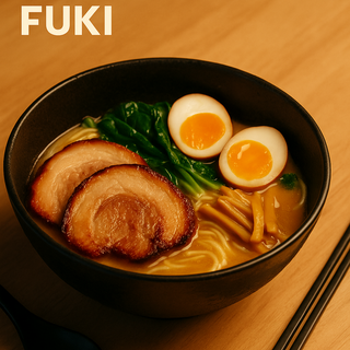 Un tonkosu ramen +Maki de salmon