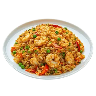 Arroz Frito Con Gambas Y Piña Natural