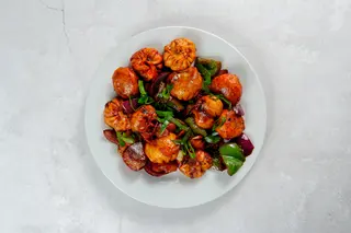 Chicken fried chilli momo