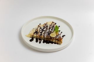 Блин с бананом и нутеллой