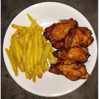 Bbq Chicken with fries