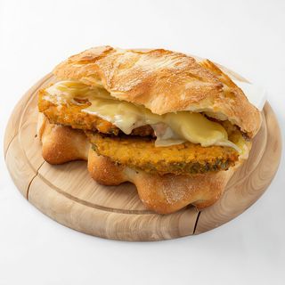 Panino con spinacina e formaggio
