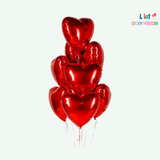 ფოლგირებული გულის ფორმის გულის ბუშტი ( 8ც )