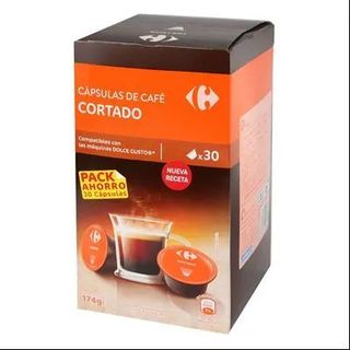 Café Cortado en Cápsulas Carrefour 30x5,8 Gr.