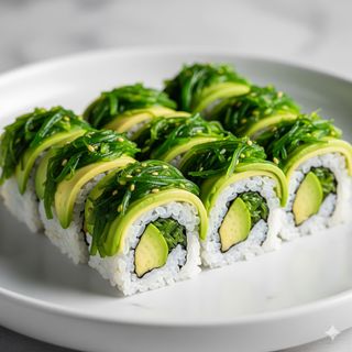 Uramaki wakame roll 8  pezzi