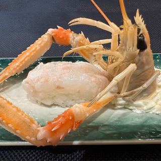 126 Special nigiri scampi 
