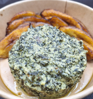 Ndolé - menu  vegetariano (Tipico del Camerun)