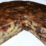 Tortilla de Morcilla Dulce Canaria y Piñones