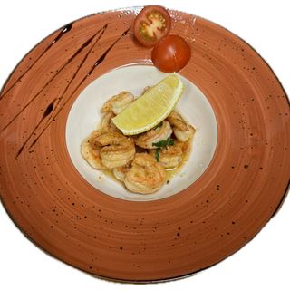 Жареные тигровые креветки