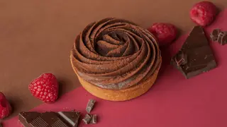 Tartaletka ciemna czekolada malina