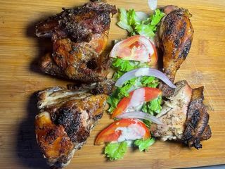 Poulet Braisé + Attiéké